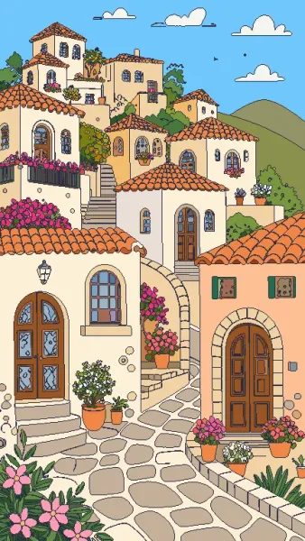 Mediterranean village